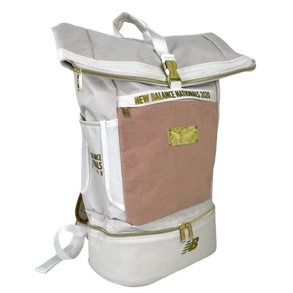 2020 NBNI New Balance Nationals Indoor Championship Backpack Bag Pink Gold White main image 14